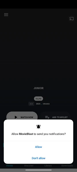 Screenshot of Movieblast App